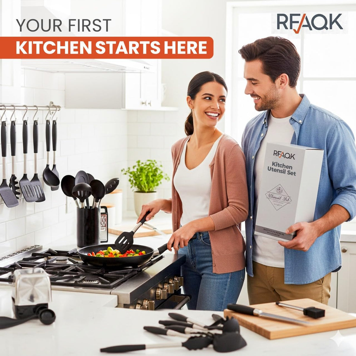 RFAQK slotted spoon draining liquids efficiently and serving sauces
