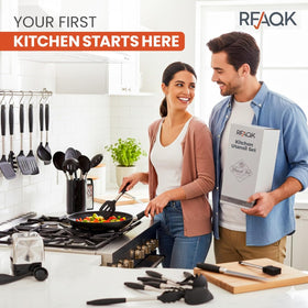 RFAQK slotted spoon draining liquids efficiently and serving sauces