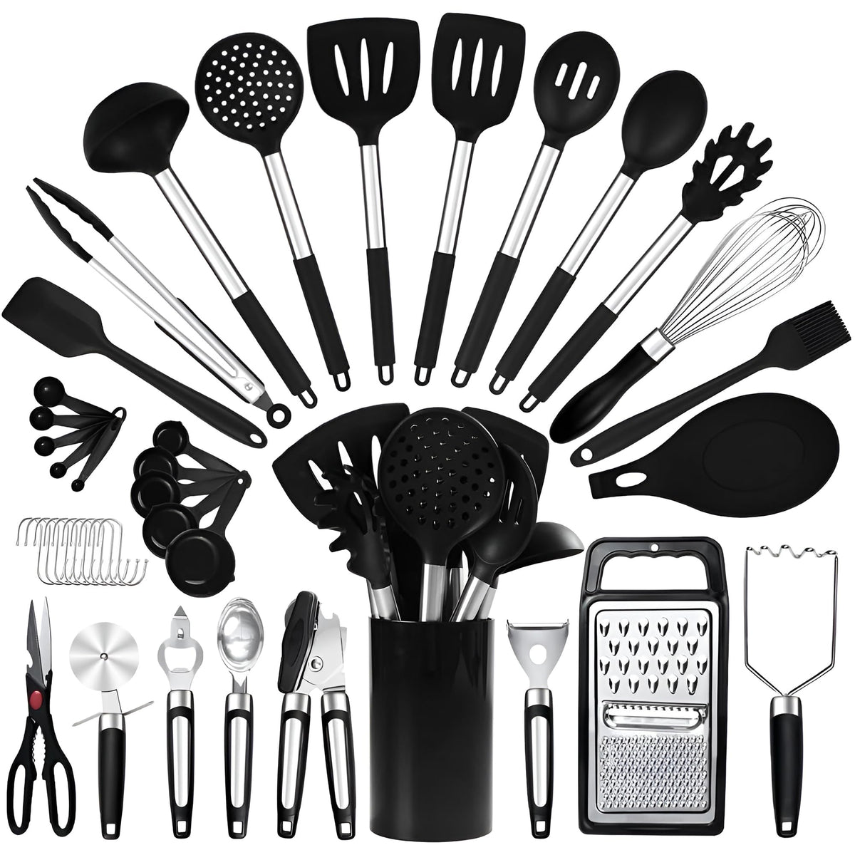 RFAQK silicone spatula for nonstick pans, smooth flipping and easy release