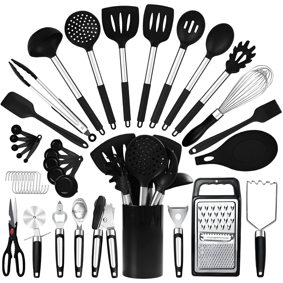 RFAQK silicone spatula for nonstick pans, smooth flipping and easy release