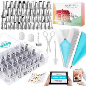 RFAQK 48 numbered icing tips for precise decorating