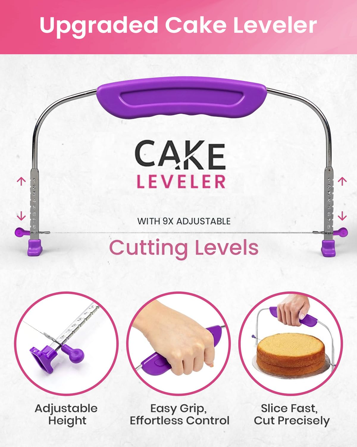 RFAQK cake leveler for precise spacing and layers
