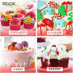 RFAQK straight spatula for clean, even cake edges