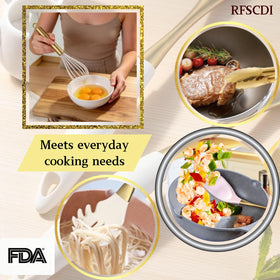 RFSCDI elegant white-gold silicone wall-mount storage keeps busy kitchen organized