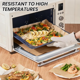 RGUNALS microwave and freezer safe parchment for versatile meal prep.