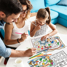 R HORSE coloring placemats make a thoughtful gift for children’s celebrations.