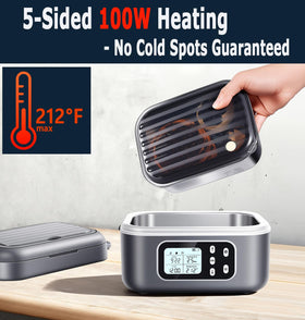 Rhudaky 100W five-sided heating plate delivers even warmth