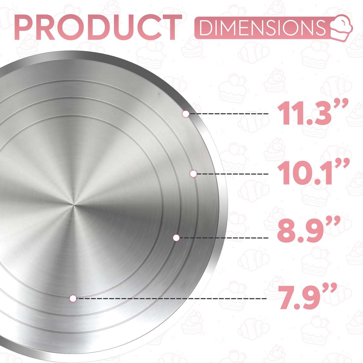 Riccle 12-inch cake stand is easy to wipe clean after decorating sessions.
