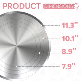 Riccle 12-inch cake stand is easy to wipe clean after decorating sessions.
