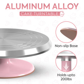 Riccle rotating cake stand bearings deliver ultra-smooth 360° access for any decorator.