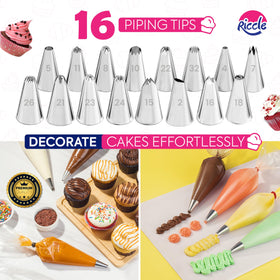 RICCLE piping bags provide smooth frosting and precise decorating options.