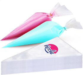 Riccle extra-large 24-inch piping bag package for versatile cake decorating