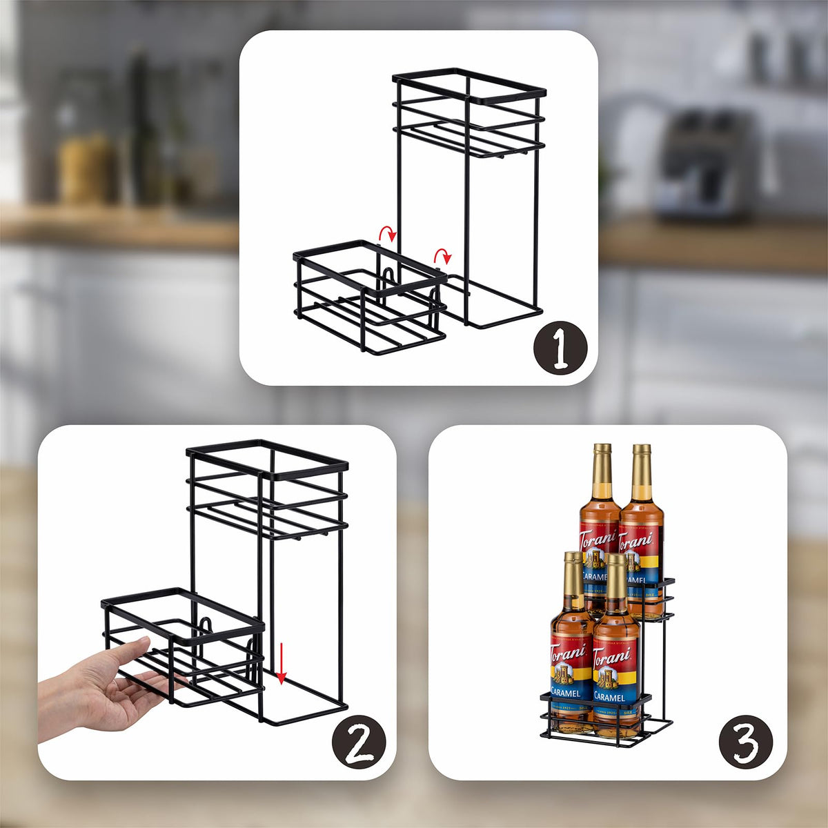 Rice Rat black iron design complements any kitchen decor.