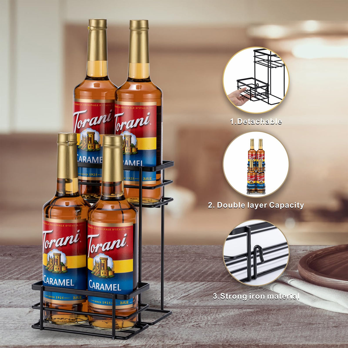 Rice Rat coffee syrup pump dispenser adds convenient pouring.