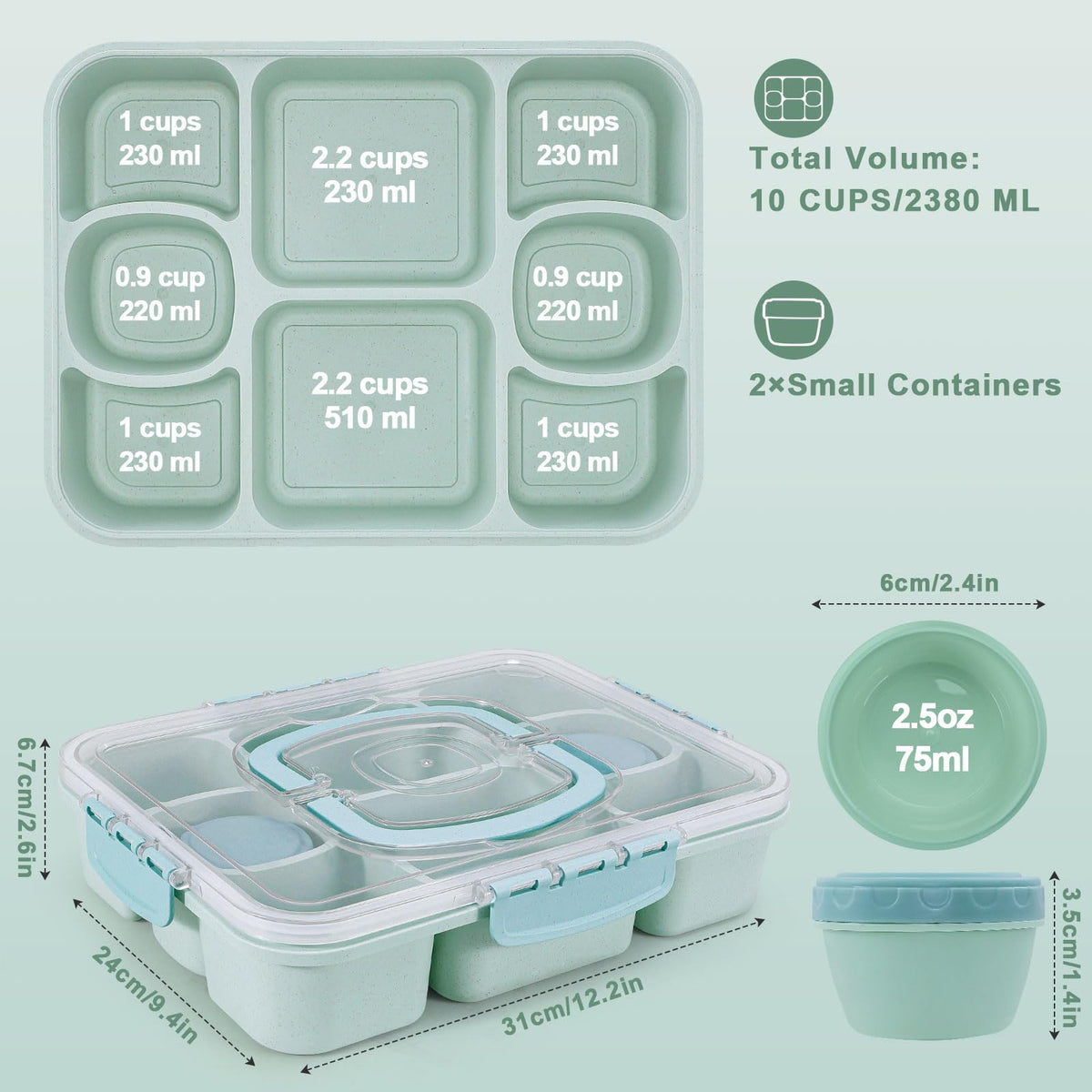 Large 10-cup capacity fits a wide range of snacks