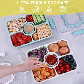 RicheMake Snackle Box with dip container for sauces on the go