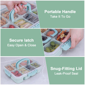RicheMake Snackle Box dishwasher-safe materials ease cleaning after use.