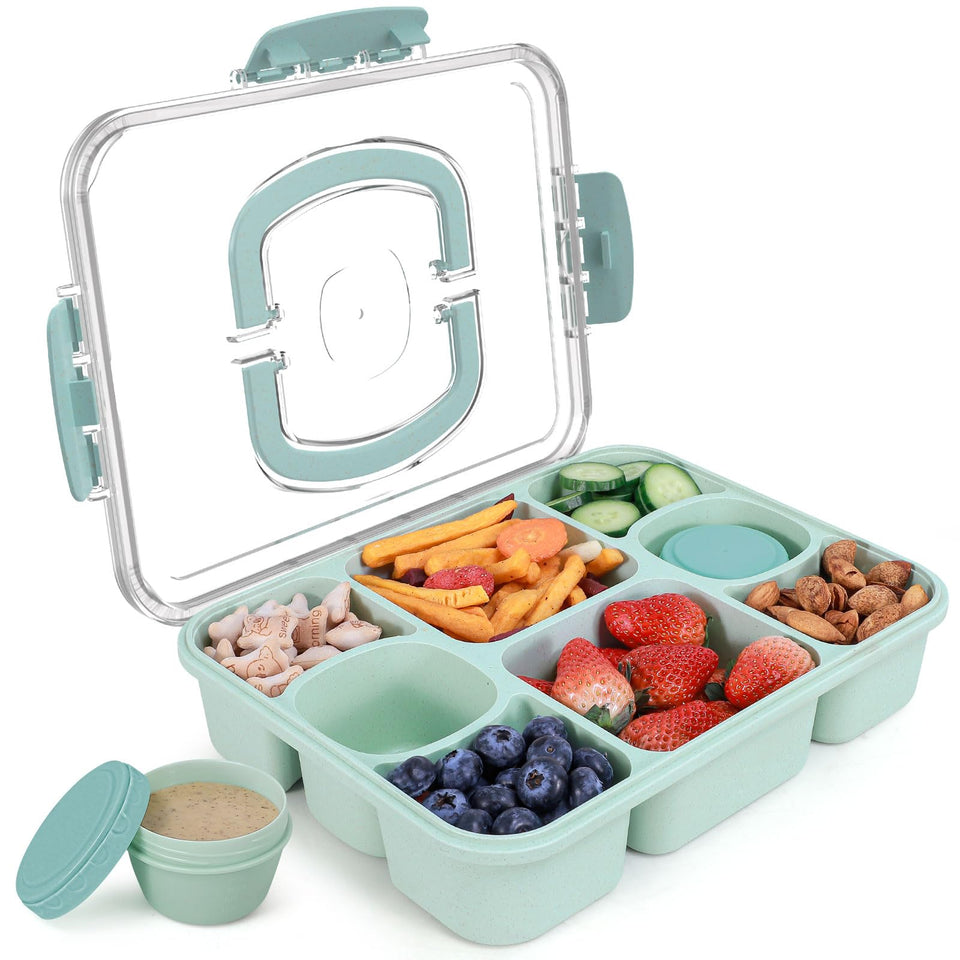 RicheMake Snackle Box with lid for secure, spill-free servings