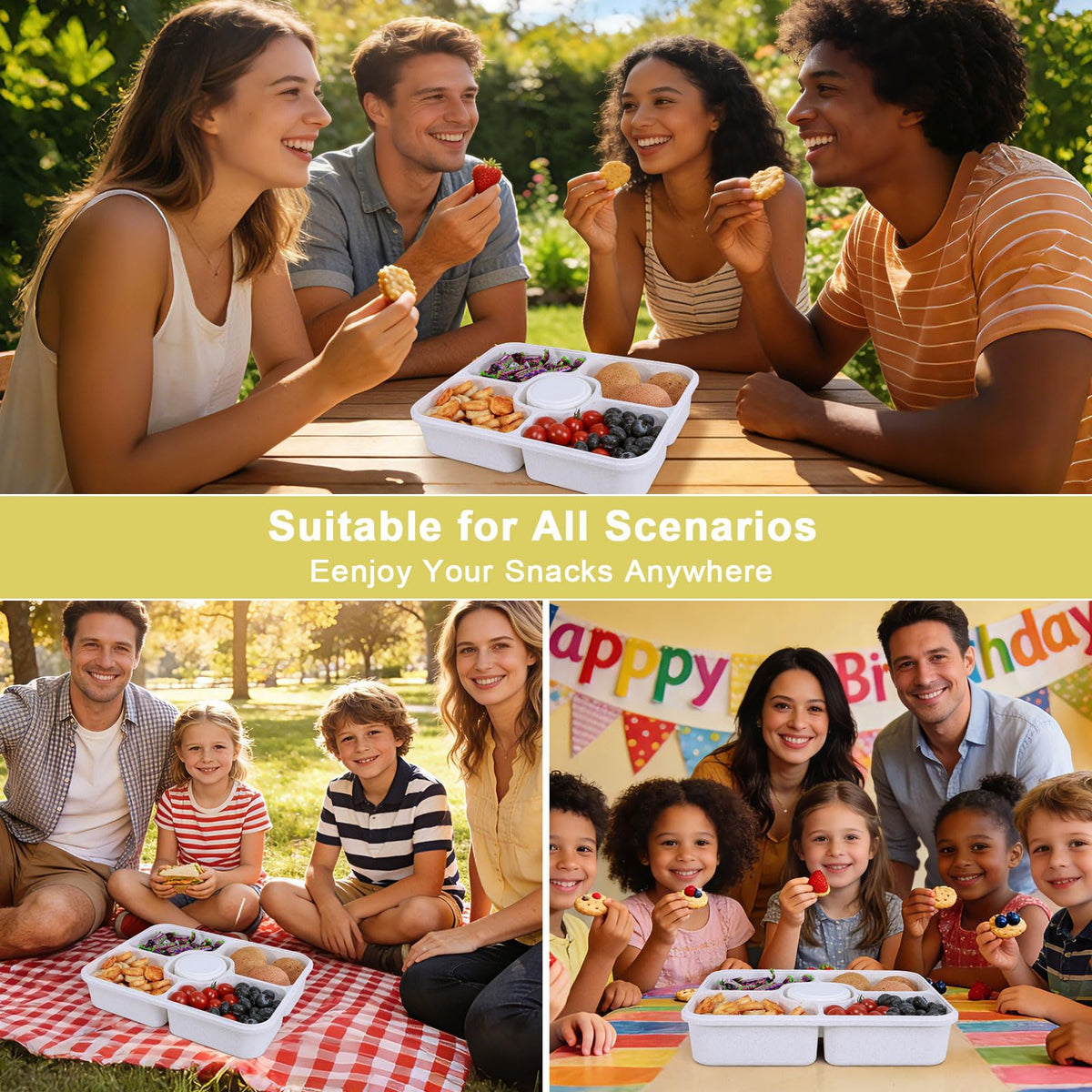 RicheMake Snackle Box ideal for picnics and parties