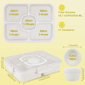 RicheMake Snackle Box with foldable handle for portable snacking