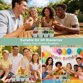 RicheMake Snackle Box portable snack platter ideal for picnics and beach days.