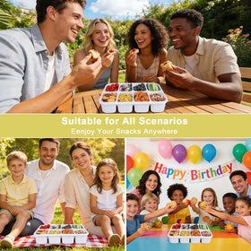RicheMake Snackle Box being used while traveling for picnics and trips.