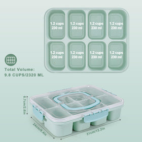 RicheMake Snackle Box wheat-straw composition combines eco-friendliness with durability.