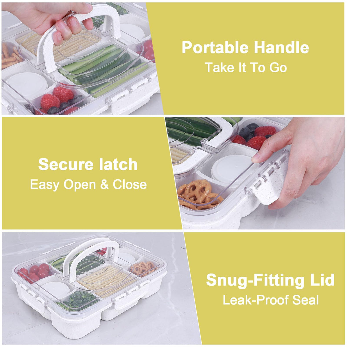 RicheMake tight-seal lid keeps snacks fresh during travel