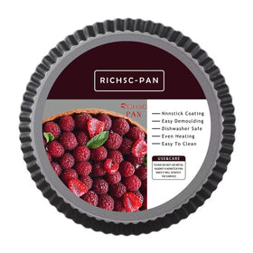 RICHSC-PAN 10 inch tart pan in oven for even heat and golden crust