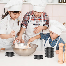 RICHSC-PAN crumpet rings are dishwasher safe for quick cleanup.