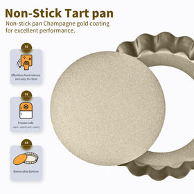 RICHSC-PAN fluted-sides crust promotes even browning and sturdy fillings.