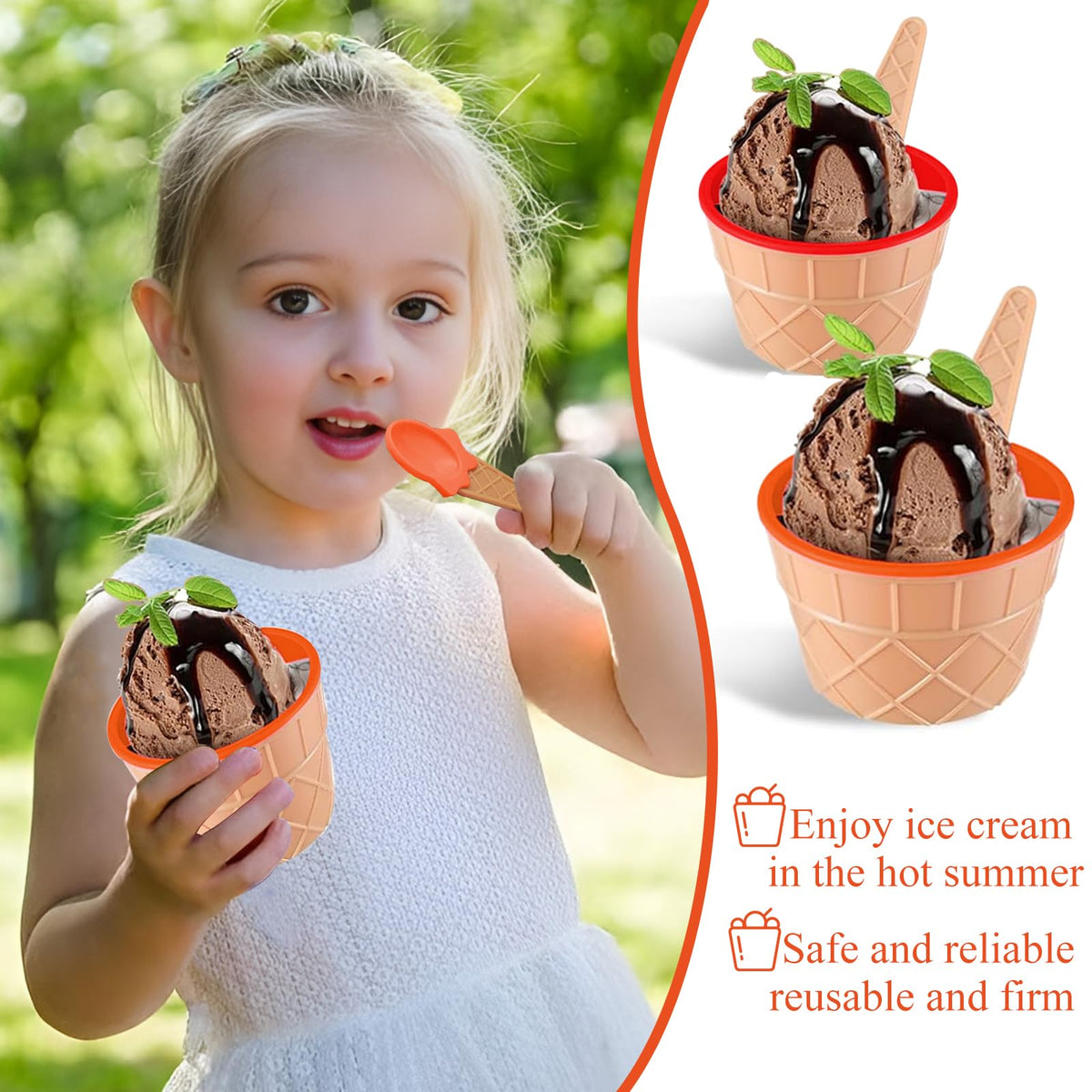 RICHSC-PAN bowls and spoons set great for gift bags and party favors.