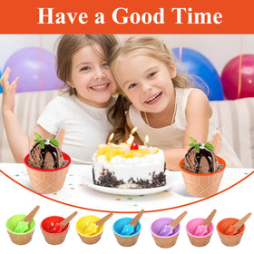 RICHSC-PAN safe, lightweight bowls for kids' snacks and sundaes.