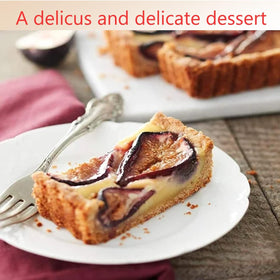 Non-stick coating on RICHSC-PAN tart pan enables easy release.