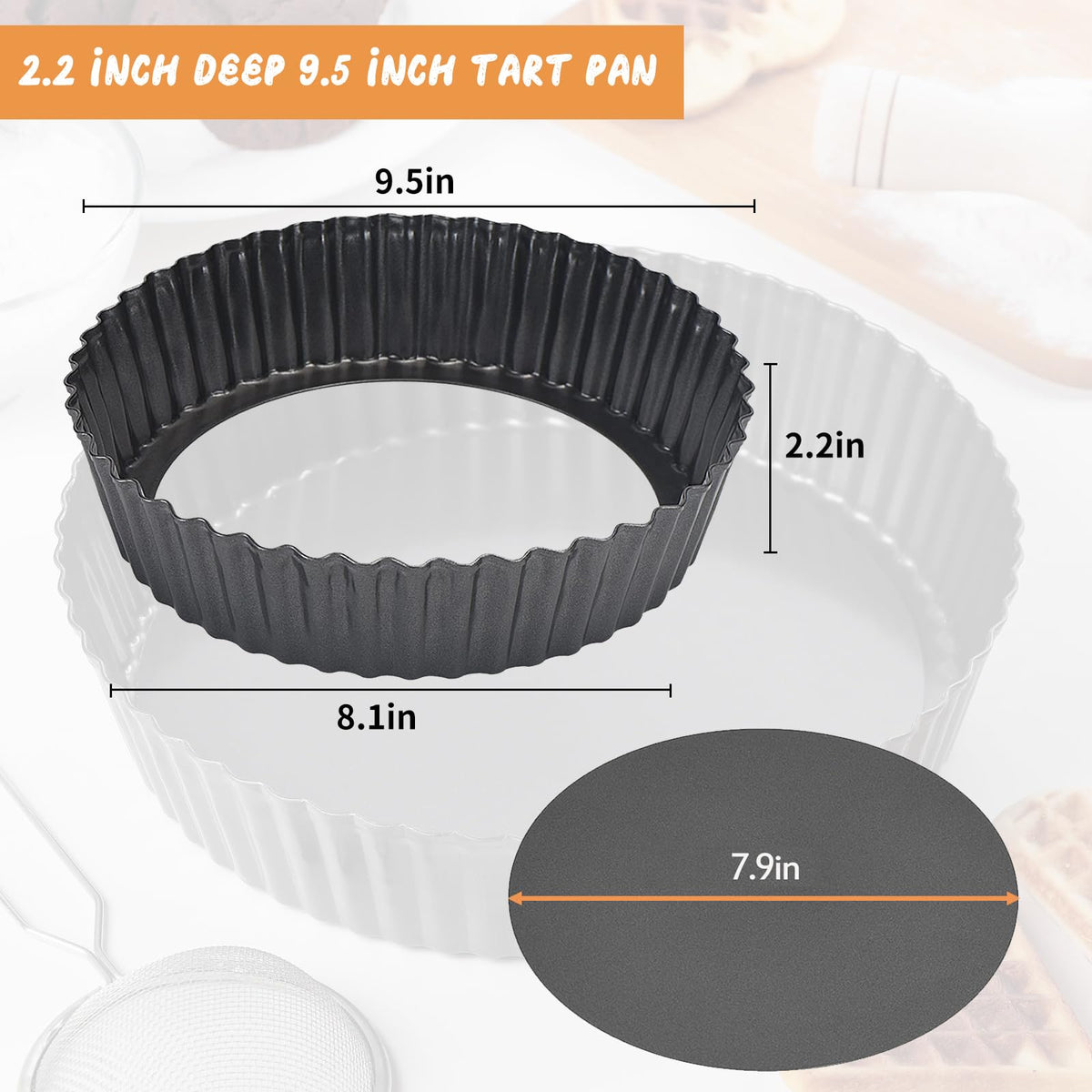 RICHSC-PAN non-stick coating ensures smooth release and easy cleanup.