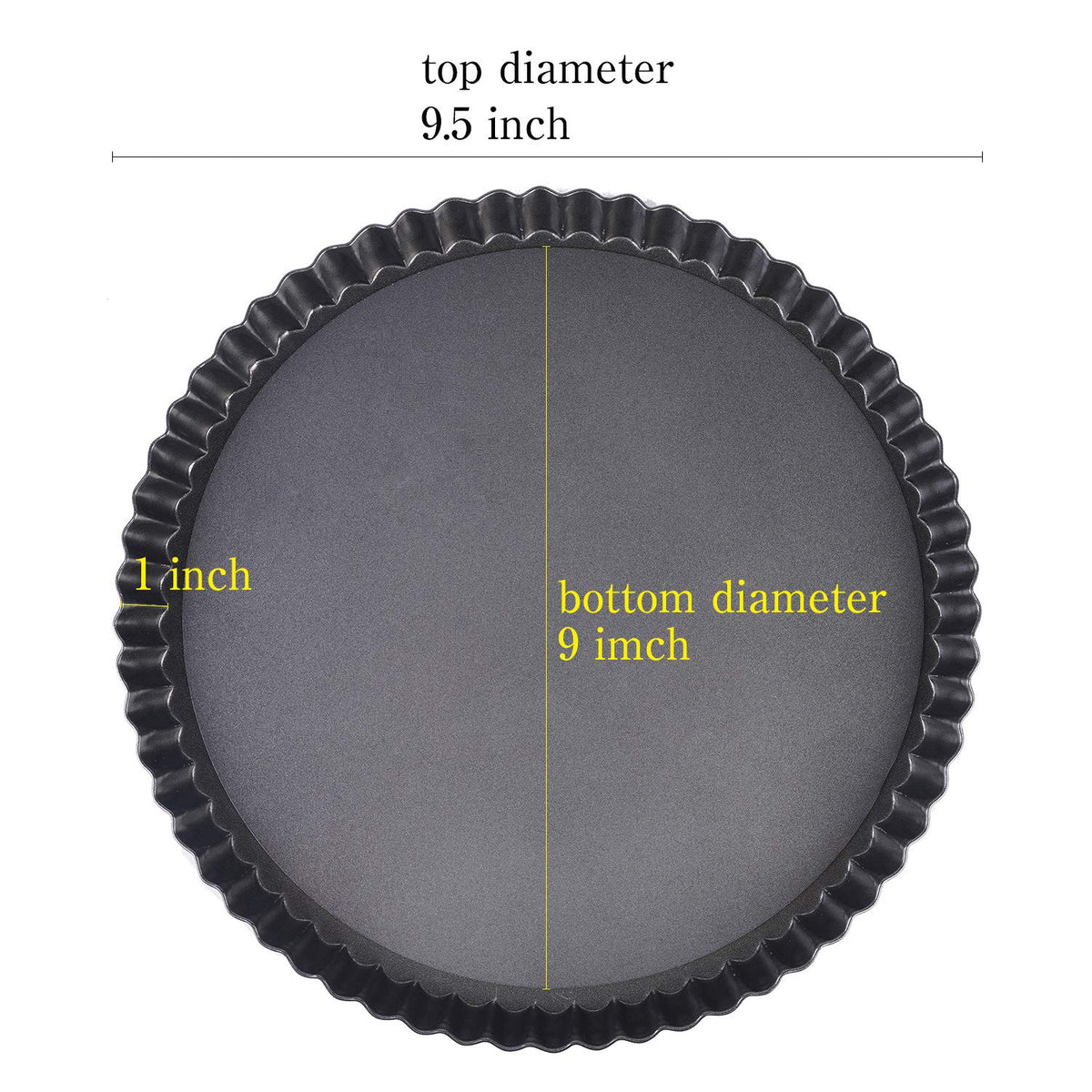 RICHSC-PAN tart pan showing non-stick coating for effortless baking.