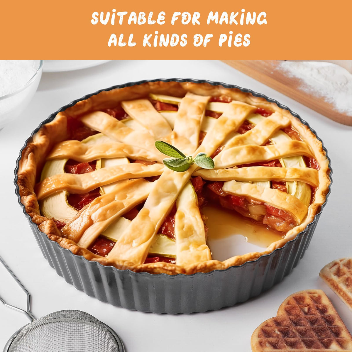 RICHSC-PAN oven and fridge safe for versatile baking and storage.