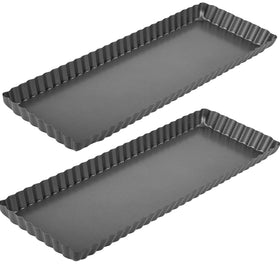 RICHSC-PAN 14-inch rectangular tart pan for even heat and sturdy crust.