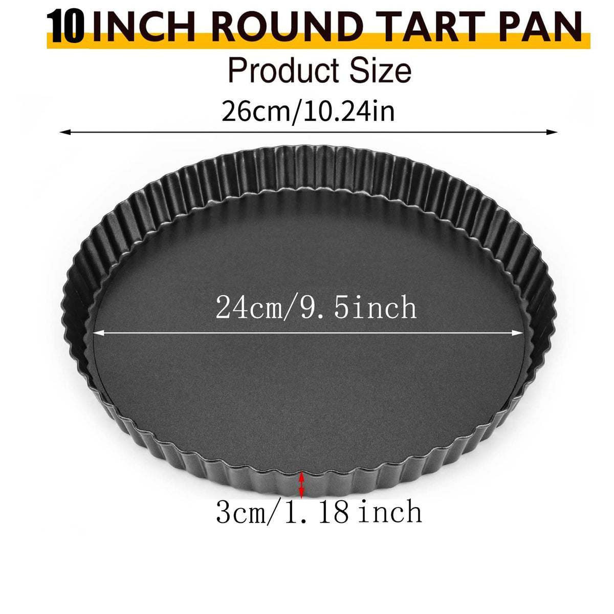 RICHSC-PAN removable-base eases release for quiches and tarts