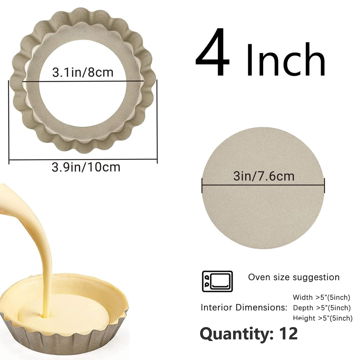RICHSC-PAN removable-bottom design enables easy tart release and quick cleanup.
