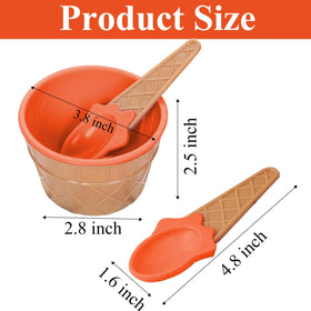 RICHSC-PAN stackable dessert bowls save storage space during catering.