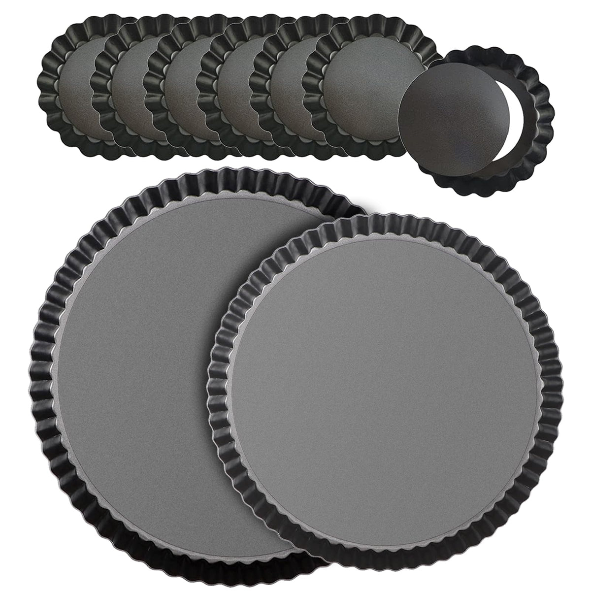 RICHSC-PAN 11-inch tart pan with removable bottom for easy crust release.