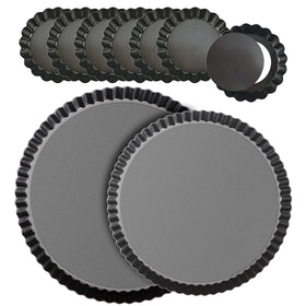 RICHSC-PAN 11-inch tart pan with removable bottom for easy crust release.