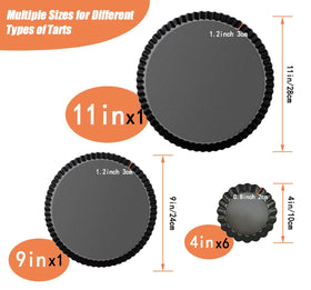 RICHSC-PAN 9-inch tart pan ready for quiches and tarts.
