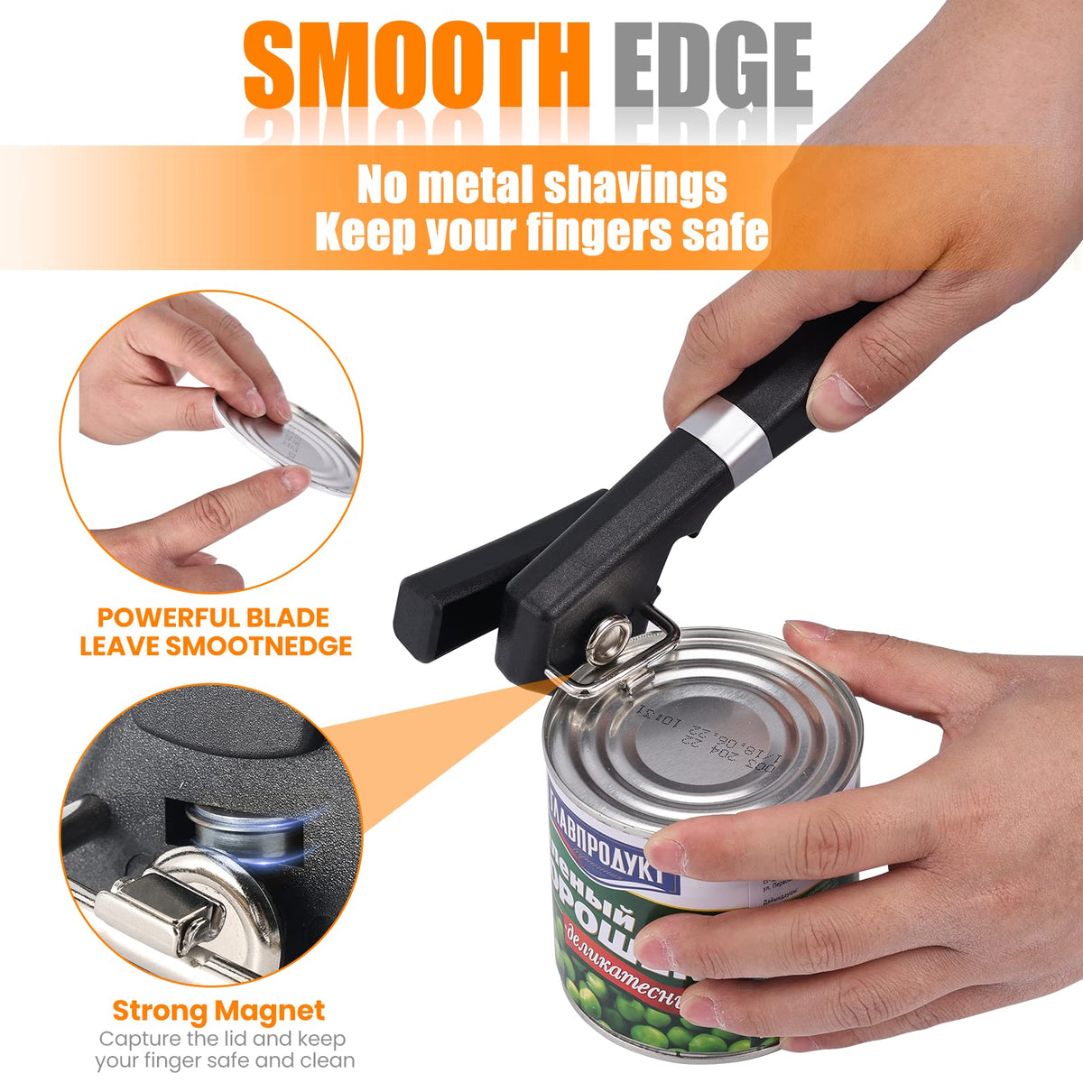 RICKUNCL large rubber handle provides ergonomic and comfortable grip