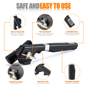 RICKUNCL stainless steel blade delivers lasting sharpness and smooth cuts
