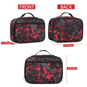 Rickyh Style lunch bag front pocket for utensils and easy organization.