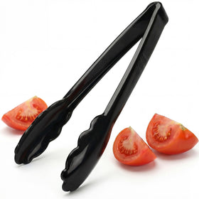 Ricvan 24-pack 9-inch plastic tongs in packaging for bulk catering and easy stocking