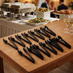 Ricvan 9-inch tongs designed for BBQ and catering applications