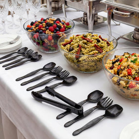 Ricvan durable plastic utensils resistant to bending during service.